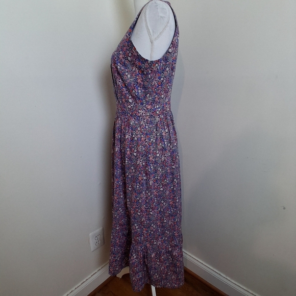 J.Crew Liberty Fabric Kayoko Floral Sleeveless Maxi Dress Size 6 - Picture 5 of 9